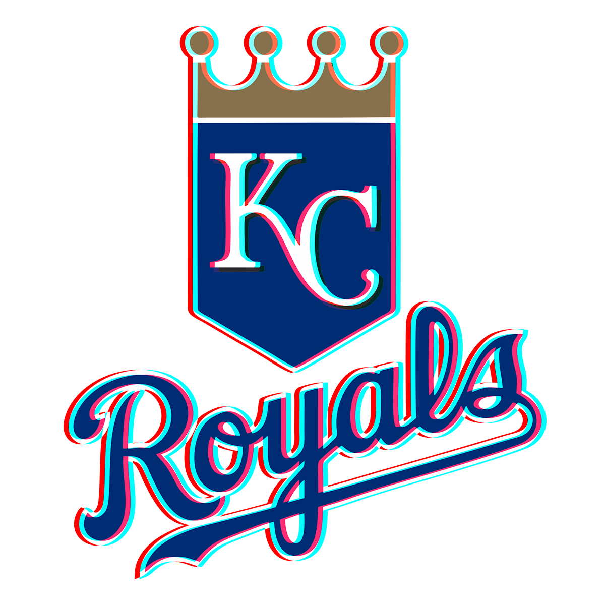 Phantom Kansas City Royals logo iron on paper